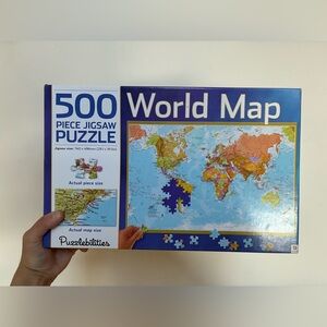 World Map 500 Piece Jigsaw Puzzle